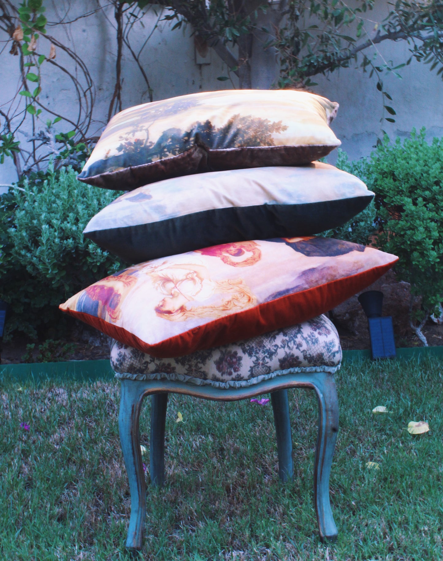 The Valerie Cushion- Vermilion